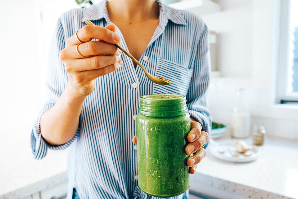 Creamy Green Winter Smoothie By Nutritionist Renee Brown.