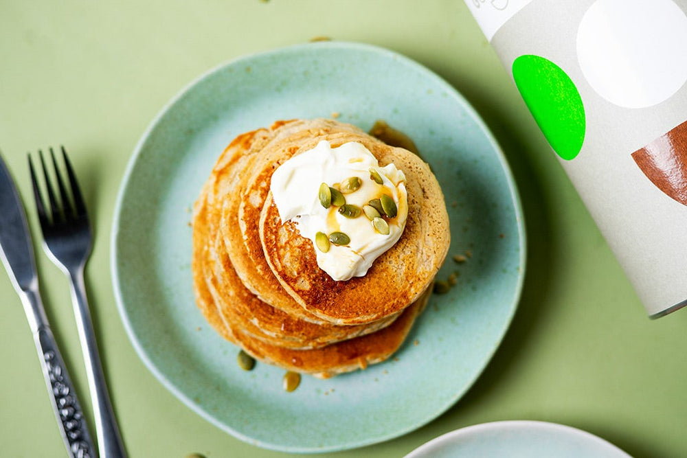 Vanilla Protein Pancakes Recipe.